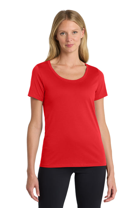 Nike Women Dri-Fit Cotton/Poly Scoop Neck Tee NKBQ5234