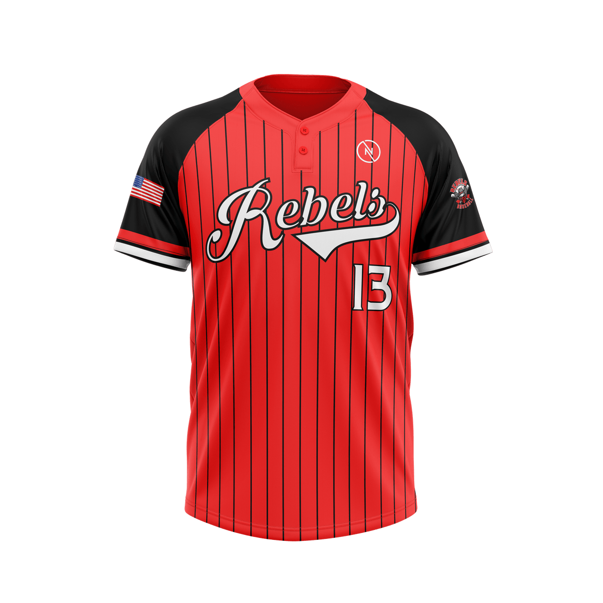 Custom Baseball Jersey - Personalized Team Uniform (Pull over or Two Buttons)